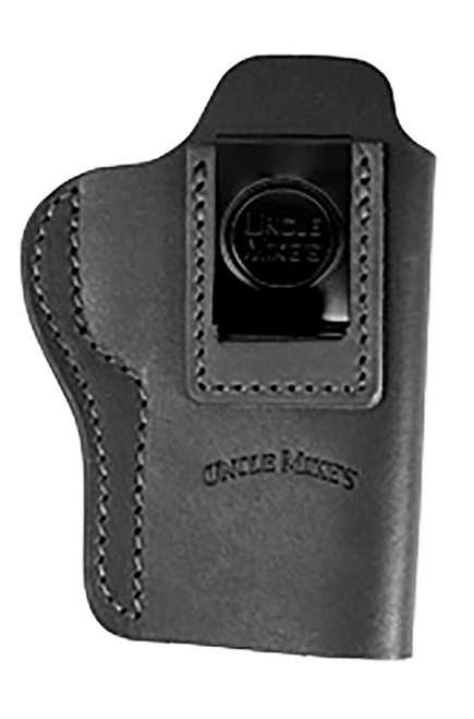 Uncle Mikes-leather(1791) UMIWB5MBLA Inside the Waistband  IWB Size 05 Matte Black Leather Belt Clip Fits Sig P320 Right Hand