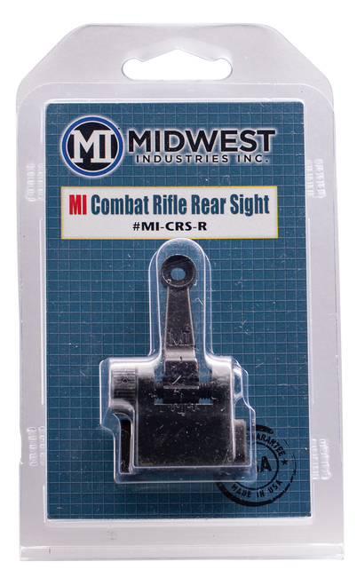Midwest Industries MICRSR Combat Rifle Rear Flip Sight  Black for AR-15, M16, M4