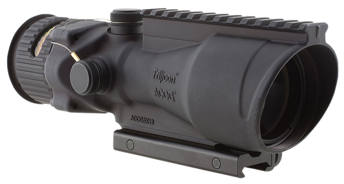 Trijicon 100012 ACOG  Black Hardcoat Anodized 6x 48mm Illuminated Amber Chevron .223/5.56 BDC Reticle