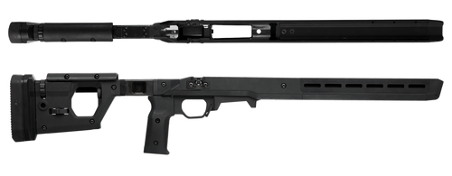 Magpul MAG997-BLK Pro 700 Stock Fixed w/Aluminum Bedding Black Synthetic for Remington 700 SA
