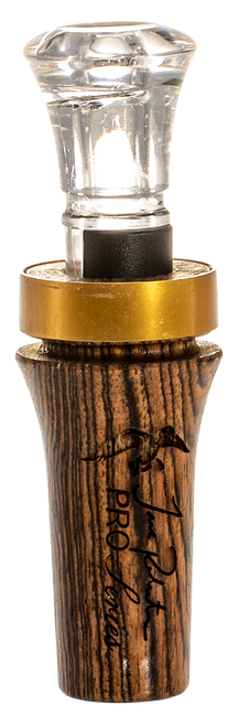 Duck Commander DCPROB Pro Series Bocote Open Call Double Reed Mallard Hen Sounds Attracts Ducks Brown Wood