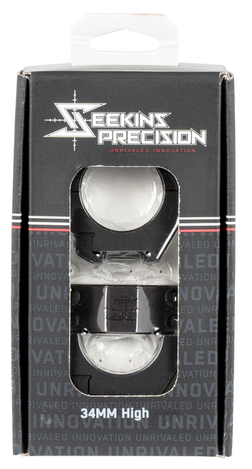 Seekins Precision 0010630006 Scope Rings  Matte Black 34mm High