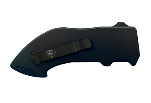 Templar Knife  Squire Utility OTF Razor Plain Black Anodized 5.38" Aluminum Handle