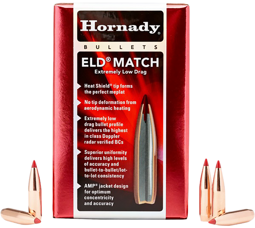 Hornady 245301   6mm .243 109gr Extremely Low Drag-Match 500 Per Box/6 Case
