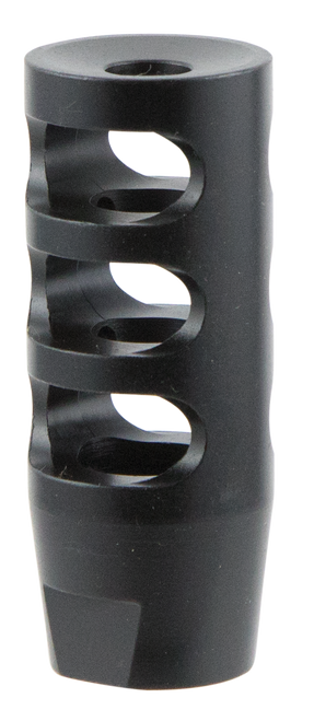 TacFire MZ10023B Compact Compensator Black Nitride Steel with 5/8"-24 tpi Threads, 2.50" OAL & 1" Diameter for 308 Win AR-10