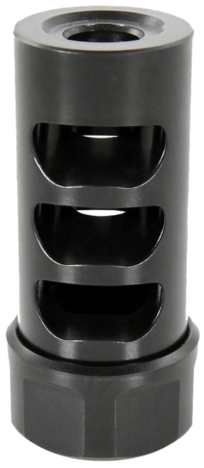 American Precision Arms G2M1230N Gen 2 Micro Bastard Self Timing Brake Black Nitride Stainless Steel with 1/2"-28 tpi Threads, 1.86" OAL, & .750" Diameter for 30 Cal AR-Platform & Hunting Rifles