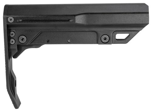 Mission First Tactical BMSMILMTLBL Battlelink Minimalist Mil-Spec Stock Black Aluminum for AR-15 Mil-Spec Buffer Tubes