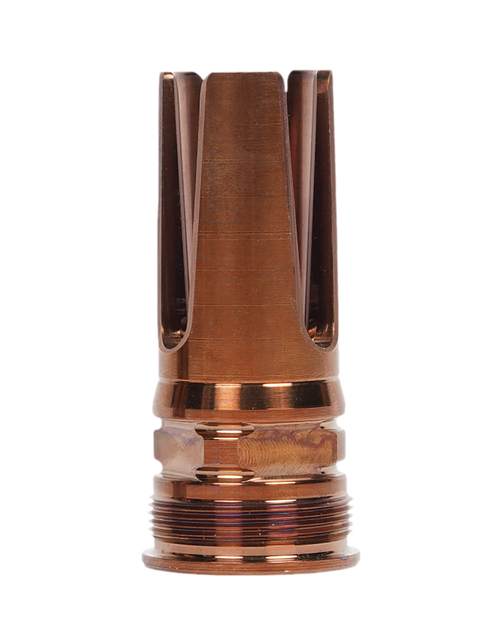 Q LLC ACCFH1/2288.6 Flash Hider  8.6 Blackout Steel 1/2"x28 Threads 2.13" OAL