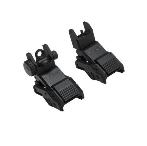Vism Pro Series AR Flip up Front and Rear Sight Set