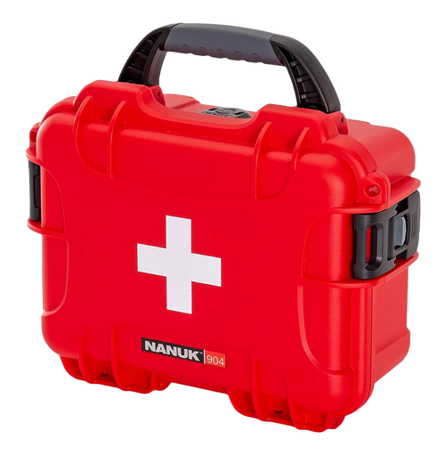 Nanuk 904S000RDPA0FSA01 First Aid Case  Waterproof Red NK-7 Resin Nanuk 904S000RDPA0FSA01 First Aid Case  Waterproof Red NK-7 Resin