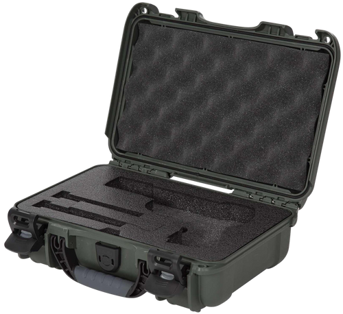 Nanuk 909CLASG6 909 Classic Gun Case Waterproof & Airline Approved Olive Polyethylene w/ Closed-Cell Foam 11.44" L x 7" W x 3.68" H Interior Dimensions