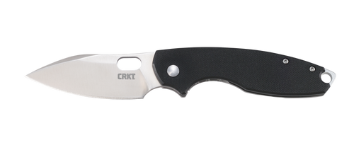 CRKT 5317 Pilar III 2.97" Folding Spear Point Plain Satin 8Cr13MoV SS Blade/ G10 Black/SS Handle Includes Pocket Clip