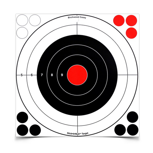 Stick-A-Bull 12 Inch Adhesive Bull's-Eye, 5 Targets - 60 Pasters
