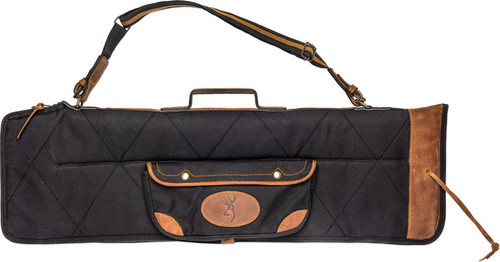 34.5" O/U TKDWN BLK/BRWN TRIMBROWNING LONA CANVAS GUN CASE 