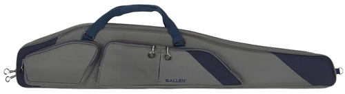 Allen 64250 Kenosha Rifle Case 50" Gray Endura w/Indigo Trim, Foam Padding, Gusseted Accessory Pockets, Lockable Zippers & Adjustable Sling