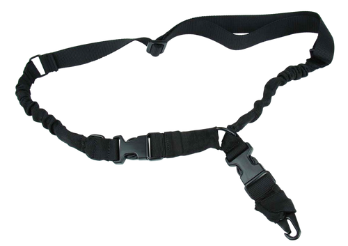 TacFire SL003B 2 To 1 Point Sling Black Nylon 30"-40" OAL Adjustable Double Bungee Rifle