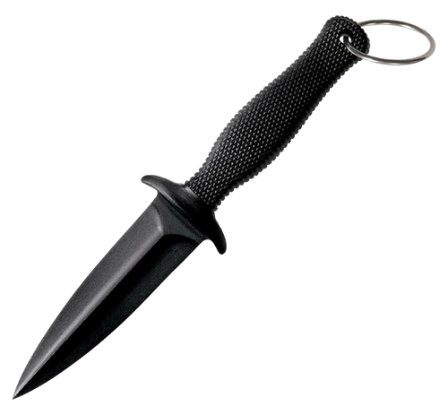 Cold Steel CS-92FBB FGX Boot Blade II 3.25" Fixed Plain Black Griv-Ex Blade/Black Checkered Kray-Ex Handle