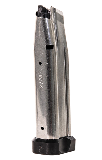 Watchtower Firearms MAG140SS   20rd 9mm Fits 1911 Silver/Black Stainless Steel