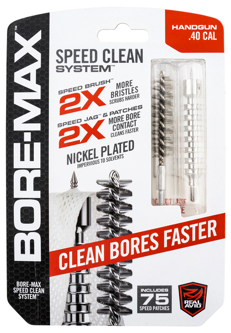 Real Avid AVBMSET40 Bore-Max Speed Clean Upgrade Set 40 Cal Pistol