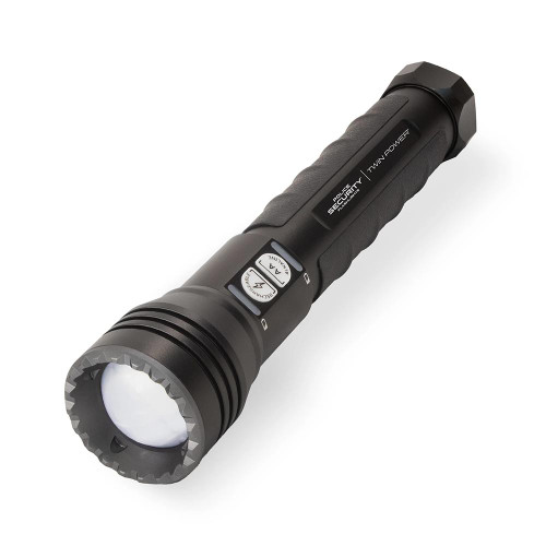 Police Security Flashlights Long Throw LED Flashlight 1000 Lumens Black