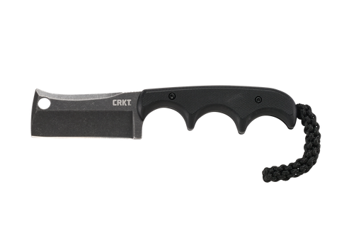 CRKT 2383K Minimalist Blackout 2.13" Fixed Cleaver Plain Stonewashed 5Cr15MoV SS Blade/ Black G10 Handle Includes Sheath