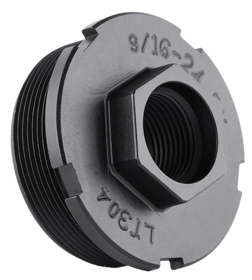 Dead Air LT301 HUB Direct Thread Mount 1/2"x28 4140 HT Alloy Steel Black