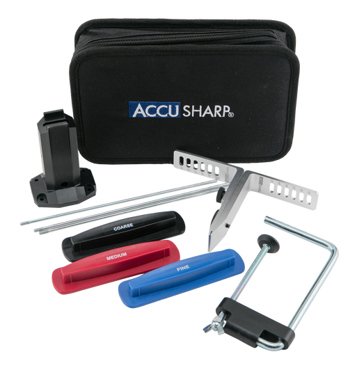 AccuSharp 060C 3-Stone Precision Set Coarse/Medium/Fine Diamond, Alumina, Ceramic Sharpener Multi Color