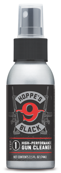 Hoppe's HBC2 Black Gun Cleaner Removes Oil Grease & Dirt 2.50 oz. Aluminum Pump Bottle
