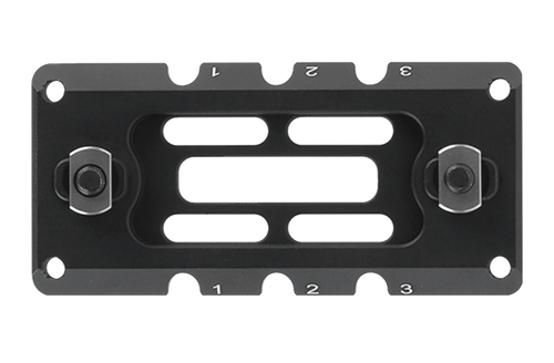 Leapers TLUMA01 ARCA Rail 3.10 Slot M-LOK  Matte Black Anodized Aluminum 3.10" Long M-LOK Mount