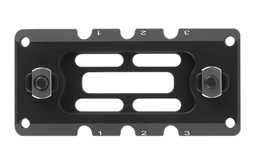 Leapers TLUMA01 ARCA Rail 3.10 Slot M-LOK  Matte Black Anodized Aluminum 3.10" Long M-LOK Mount