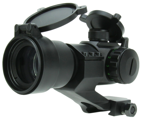 TacFire RD004 1x30 Dual Illuminated Red/Green Dot Sight  Black Anodized 1 x 30 mm 2 MOA Dot