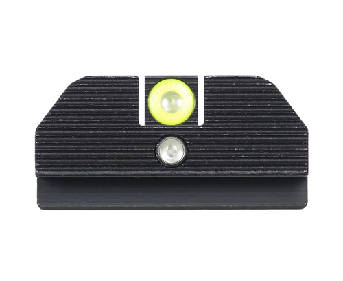 Night Fision GLK001015YGZ Student Of The Gun Accur8 For Glock  Green Tritium Yellow Outline Front Sight-Green Tritium Black Outline Rear Sight Glock 17/17L/19