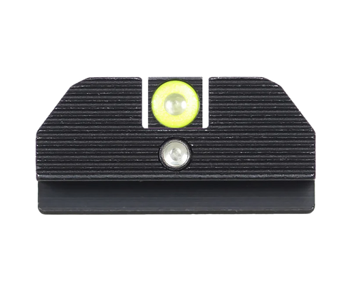 Night Fision GLK001015YGZ Student Of The Gun Accur8 For Glock  Green Tritium Yellow Outline Front Sight-Green Tritium Black Outline Rear Sight Glock 17/17L/19