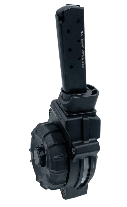 ProMag DRMA104   30rd Drum 380 ACP Fits Bersa Thunder 380 Black