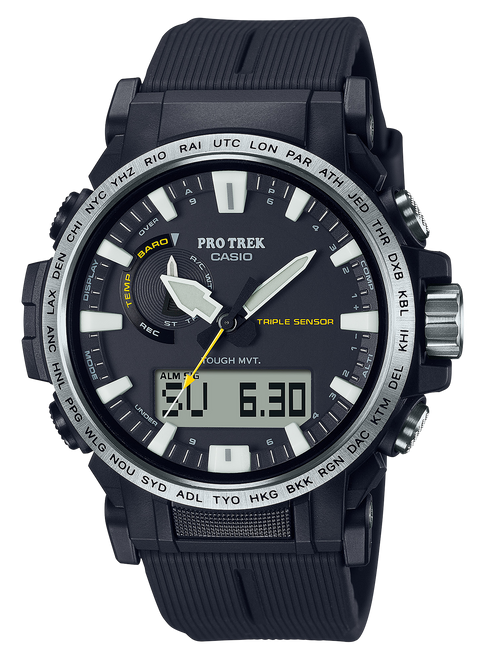G-shock/vlc Distribution PRW611A Casio Pro Trek Black Size 145-215mm Features Digital Compass