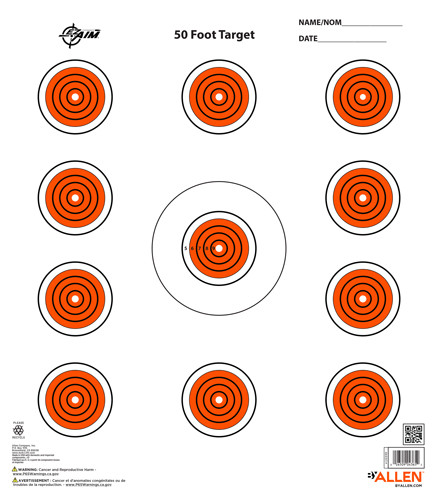13-PK 12"X12"ALLEN EZ AIM 11 SPOT TARGET 