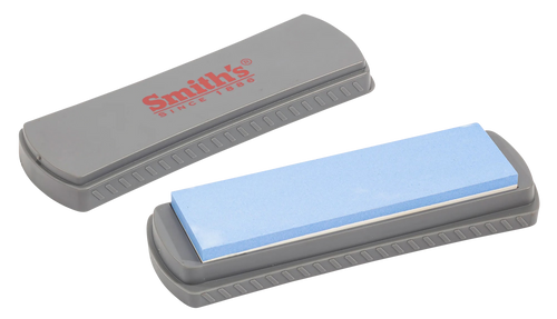Smiths Products 51314 DualGrit Double-Sided Whetstone 6" Grit Sharpener Medium Gray
