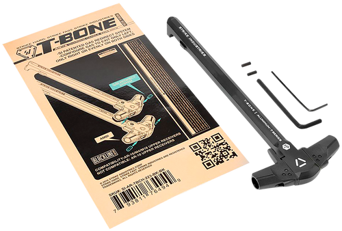 Strike Industries AR-TBCH-223-BK-BK T-Bone Charging Handle .223/5.56x45mm Nato Black Polymer Handles Aluminum Shaft for AR-15