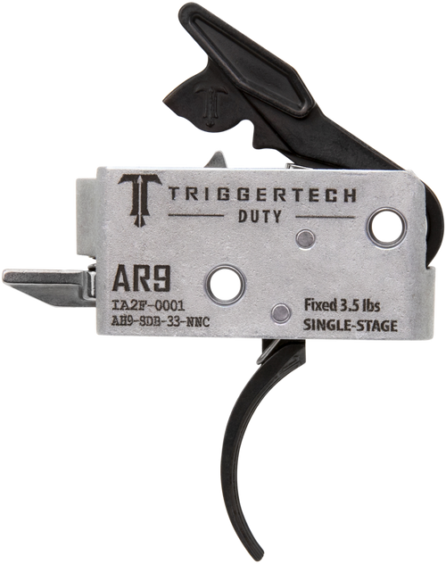 TriggerTech AH9SDB33NNC Duty  Curved Trigger Single-Stage 3.50 lbs Draw Weight Fits AR-9