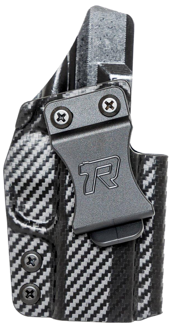 Rounded Gear GLKG43CFRHVAR Kydex  IWB Black Kydex Fits Glock 43 Belt Clip Right Hand