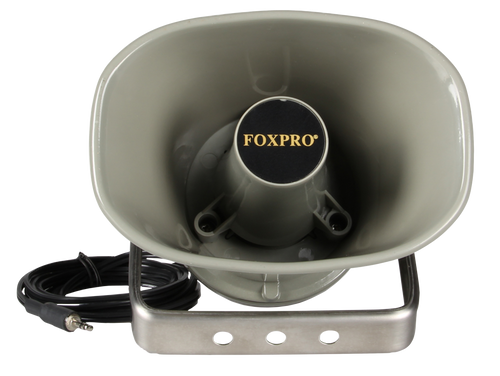 Foxpro SP60 External Speaker  8ft Speaker Cable, Mounting Bracket, 3.5mm Plug