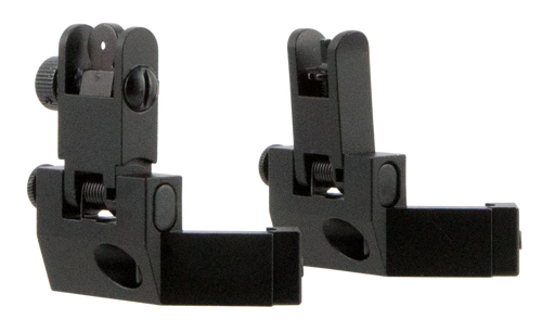 TacFire IS003 45 Degree Flip Up Iron Sight/Springloaded  Black Anodized Front and Rear for AR-Platform