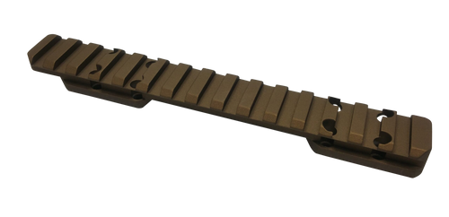 Talley PL0SB735 Picatinny Rail  Smoked Bronze Cerakote 0.425" Front/0.500" Rear Fits X-Bolt Long Action 0 MOA