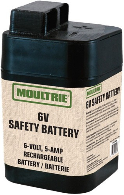6-VOLT 5-AMP SAFETY SEALEDMOULTRIE BATTERY RECHARGEABLE 