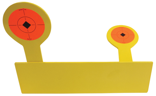 Birchwood Casey 47522 World of Targets Bushwacker Rimfire Pistol/Rifle Black/Orange AR400 Steel Circle w/Crosshair & Diamond