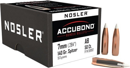 Nosler 7mm Caliber 140gr AccuBond Bullets 50 Count