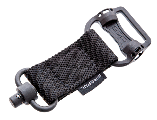 Magpul MAG519-BLK MS1/MS4 Sling Adapter made of Steel with Maganese Phosphate Black Finish, Polymer Hardware, Nylon 1.25" Webbing & Two to One-Point Design for AR-15, M4, M16, AK-Platform & AKM