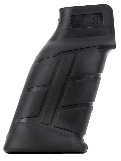 Mdt Sporting Goods Inc 103419BLK Elite Pistol Grip Black Polymer, Integrated Palm Swell, Fits AR Platform