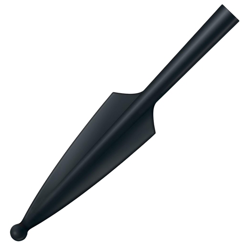Cold Steel CS92R95 Spear Head Trainer 10.66" Fixed Plain Black Santoprene Blade 6.33" Black Santoprene Handle