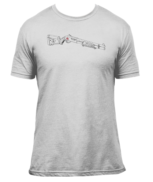 Magpul MAG1278-041-S SGA Blueprint  Stone Gray Heather Cotton/Polyester Short Sleeve Small